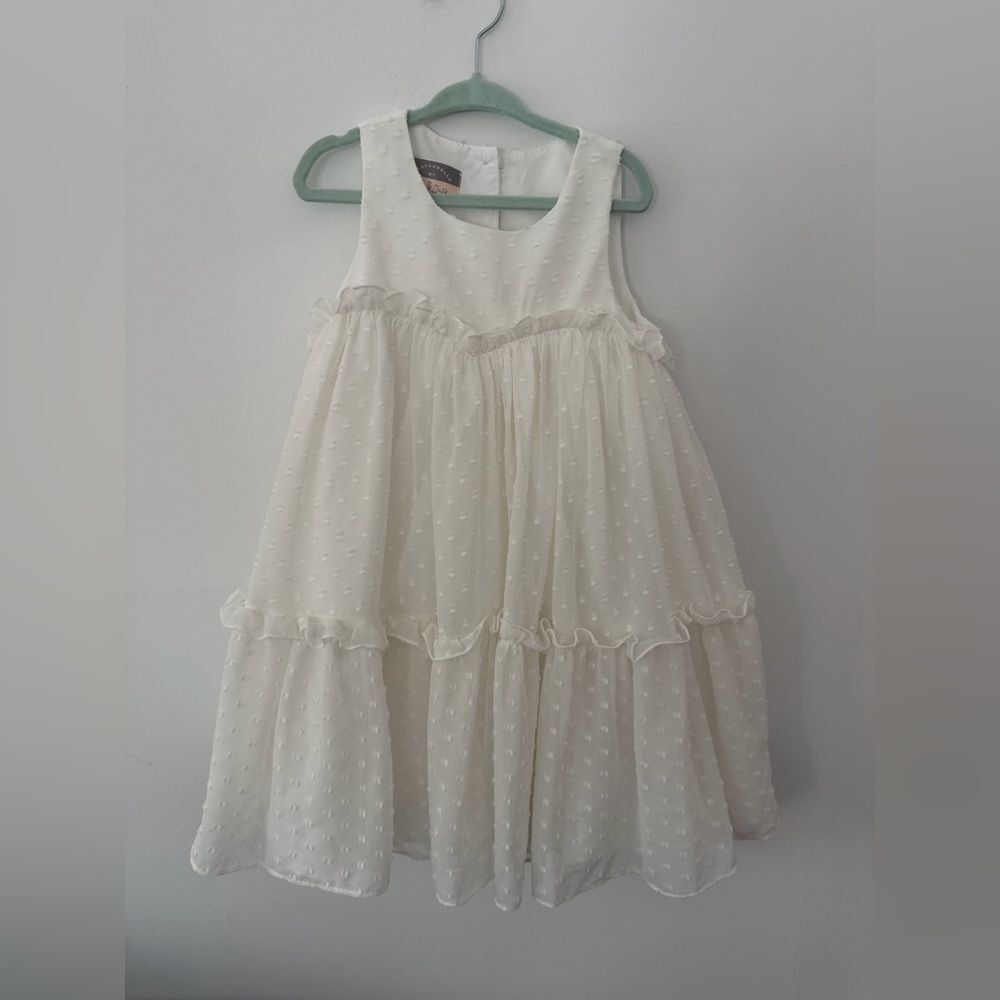 Pippa & Julie white Textured Sleeveless Dress size 4